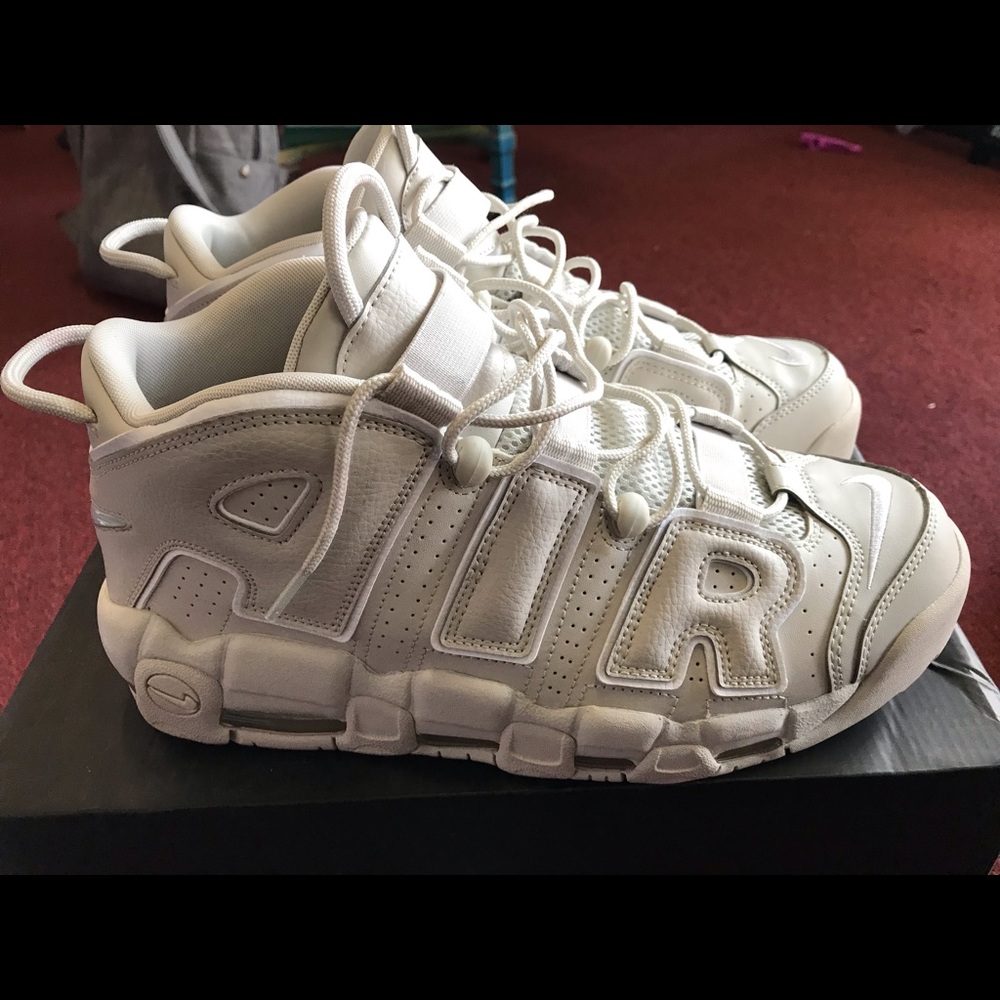 Nike Air More uptempo Bone Grey. Size 11
